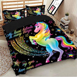 unicorn quilt cover set