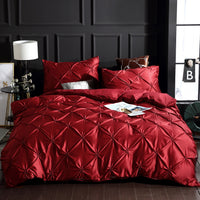 Luxury Solid Faux Silky Comfortable Quilt Cover