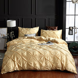 Luxury Solid Faux Silky Comfortable Quilt Cover