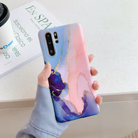 Gradual marbling mobile case