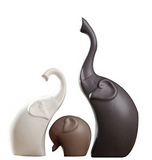 Ceramic home decorations, elephants