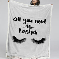 lash out fleece blanket