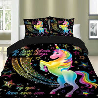 unicorn quilt cover set