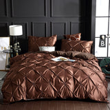 Luxury Solid Faux Silky Comfortable Quilt Cover