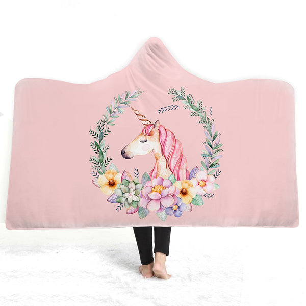 Hooded Blanket With Thick Double Layer Plush