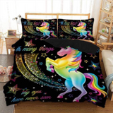 unicorn quilt cover set