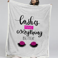 lash out fleece blanket