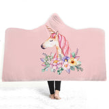 Hooded Blanket With Thick Double Layer Plush